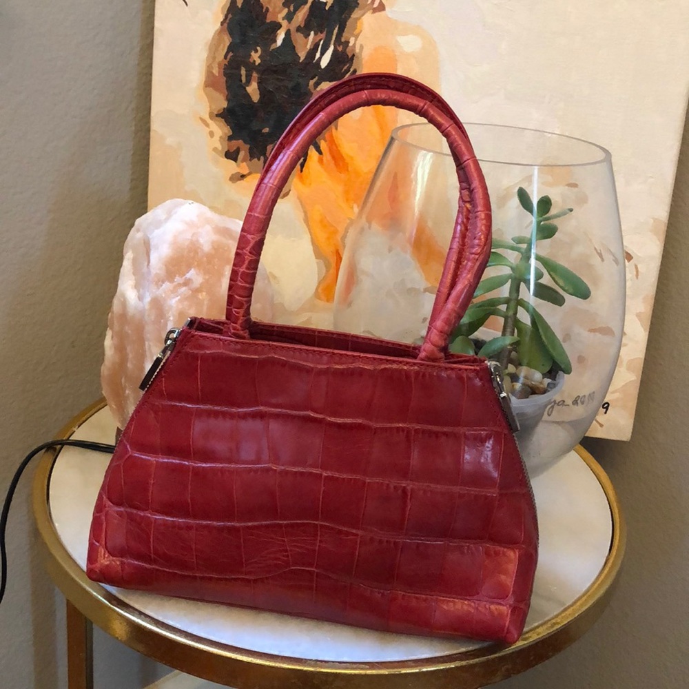 Mini Red Furla handbag